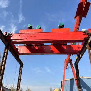 Electric double-beam bridge crane, wireless remote control double-beam bridge crane for workshop and warehouse use