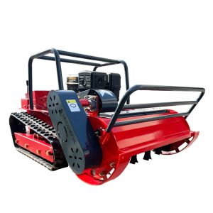 Riverbank Weeds and Fruit Garden Crawler Remote Control Lawn Mower Red Intelligent Remote Control Lawn Mower 1M Wide Diesel